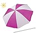 Produktbild Strand-Sonnenschirm 180 cm UV-Schutz Pink • Sonnenschirm Strandschirm Gartenschirm Sonnenschutz rund Schirm Balkon
