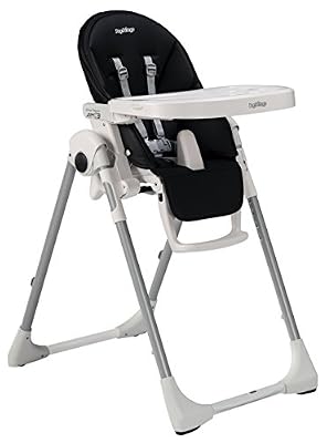 peg-perego chaise haute prima pappa zero3 licorice (simili cuir)