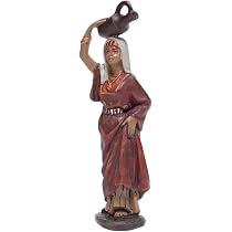Figurine De Crèche Travailleuse Cueilleuse - Série Vintage 11 Cm, Résine Et Albâtre, Par José Luis Mayo