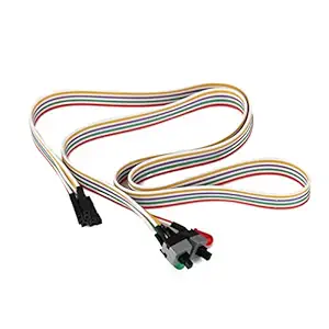 Big Shoppe Store Generic ATX PC Computer Motherboard Power Cable 2 Switch On/Off/Reset with LED Light