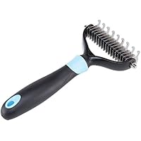 StillCool Hundebürste & Katzenbürste Fellpflege Hundepflege - Wohlfühl Unterwollbürste & Unterfellbürste für Mittel- Hunde bürsten & Hundebürste kurzhaar langhaar | Auch für Große Katzen & Hunde (Hundebürste)