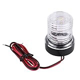 ☆ [Uso general] - Grandes accesorios para embarcaciones Navegación de luz de ancla marina Luz LED, luces de reemplazo perfectas para el frente del bote de pontones, cumplir con las regulaciones de vida silvestre y pesquerías. Se puede usar como luz de proa, luz de popa o luz de marcha, lo que puede mejorar la seguridad cuando se navega, especialmente en la noche. Ideal para la mayoría de los pontones, yates, skeeter, turismos, barcos de pesca, lanchas rápidas y otros barcos.