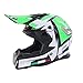 Produktbild WZFC Crosshelm Motocross Enduro Downhill Helm Motorradhelm Integralhelm (Model-NO.5),Green,S