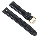 Junghans Ersatzband Uhrenarmband Leder schwarz 21mm für 050/4589.00 030/7066.00
