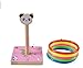 Produktbild Kinder Ringe Toss Set werfen Spiel Set bunte Kunststoff Hierarchische Wurfspiel Ringwurfspiel Plastik Sport Ring Toss Spiel Set Eltern-Kind-Sport (Panda)