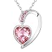 Swarovski Elements Heart inside Heart Designer Crystal Pendant for Women by Yellow Chimes RS.1249.00