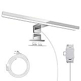 spiegelschrank lampe mit schalter ║Weiches und helles Licht║： Die Lichtquelle der Spiegelleuchte besteht aus SMD 2835 X 32pcs, superhell und energiesparend. Lebenszeit erreicht bis zu 50,000 Stunden. Kein Lichtabfall, Schutzklasse von IP 44, Farbtemperatur: 4000K, Spannung: 230V, Lichtmenge: 500 Lumen.