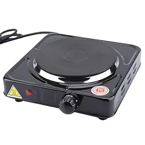 Electric Hot Plate, Energy-Saving Countertop Coffee Milk Electric Cooktop Fast Heating for Home for Dorm for Office(Black, European Standard 220V)