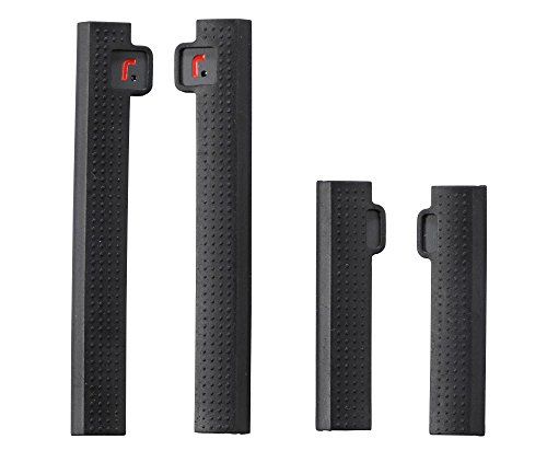 Rati r-stick® Türkantenschutz schwarz für 4 Türen, Türschutz, Türkantenschoner, Türschoner für Fahrer- und Beifahrerseite und hintere Türen