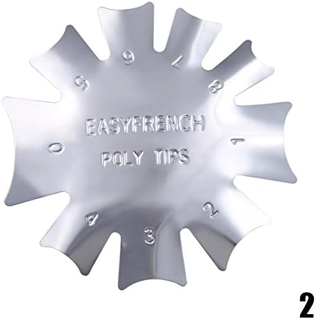 Huuation 3 Styles Easy Trimmer Cutter French Smile Cut Line Edge Trimmer Manicure Nail Art Stencil Template Tools Durable Stainless Steel (B)