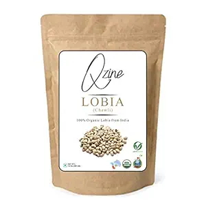 Qzine 100 % USDA Certified Organic Lobiya- 500 Grams