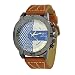 Produktbild Lazzgirl Trend Persönlichkeit Uhr Lederband Quarz Mode Lässig Uhr(Orange,One Size)