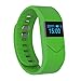 Produktbild C'est M5S Fitness-Tracker, Bluetooth 4.0, IP54 wasserdicht, Kalorienzähler, Schrittzähler, Schlafmonitor, Herzfrequenzmessung, kompatibel mit iPhone 7/6/6P, iOS 6.1 und höher sowie Android 4.3 und höher M grün