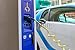 Produktbild Leinwand-Bild 80 x 50 cm: "Elektroauto an der Ladestation", Bild auf Leinwand