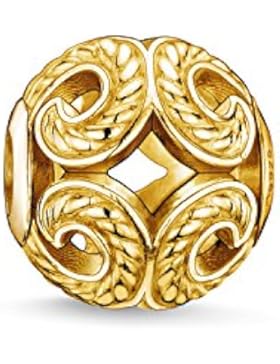 Thomas Sabo Damen-Bead Karma Beads 925 Sterling Silber vergoldet K0051-413-12