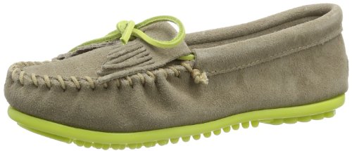 Minnetonka Kilty Moc w. colored Sole and Lace 326X Damen Mokassins, Grau (Stone/Lime), EU 37 (US 6) Minnetonka Kilty Moc w. colored Sole and Lace 326X Damen Mokassins, Grau (Stone/Lime), EU 37 (US 6)