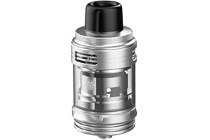 TVDC Voopoo Uforce-l Tank, Screw Cap Top Fill System, Stainless Steel And Pyrex Glass Construction. Triple Inlet Top Adjustable Airflow Control, 2ml Cartridge No Nicotine, (Silver)