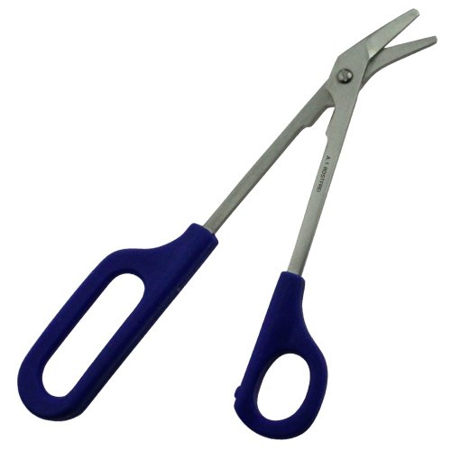 Fußnagelschere extralang – blauer Kunststoffgriff – Länge: 20 cm – inkl. Mikrozahnung - 2