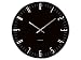 Produktbild Karlsson KA4912 Wanduhr xl Slim Index mit Spiegelkante, Glas, schwarz, 63 x 6 x 60 cm