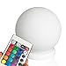Produktbild minify RGB LED Ball : 20cm Kugel mit Fernbedienung, Akku und Induktionsladestation für Haus, Terrasse, Garten und Gastronomie (20cm)