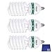 Produktbild Phot-R 3X 675W (135W) 220V 5500K E27 Sockel CFL Spiral Continuous Daylight Balanced Fluoreszierende Energiesparlampen für professionelle Fotografie Foto-Video-Studio-Beleuchtung + Chamois Tuch