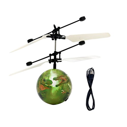 Preisvergleich Produktbild Hergon Elektrische RC Flying Ball Infrarot Induktion Flugzeug LED-Blitz Dinosaurier Spielzeug