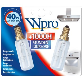 WPRO WHIRLPOOL T25 von Dunstabzugshauben E14 40 Watt Lampen