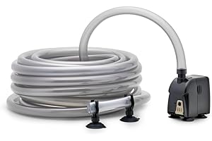 Eden 94235 CDA 600 kompletny zestaw do szybkiej i łatwej wymiany wody w akwarium, w zestawie pompa akwariowa, wąż do akwarium 10 m i przyssawki