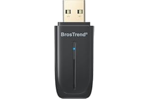 BrosTrend Bluetooth WiFi USB 2 en 1, AX900 Wi-Fi 6 + BT 5.4, Mini Wi-Fi 6 Adaptador Antena para Teclado, Ratón, Bluetooth USB WiFi para Windows 11/10, Doble Bande 5GHz 600Mbps + 2.4GHz 286Mbps, WPA3