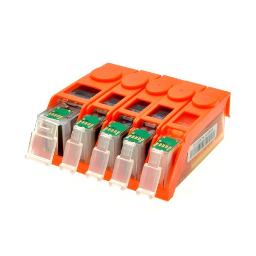 5 Logic-Seek® LS-PGI550XL LS-CLI551XL Druckerpatronen MIT CHIP und Füllstandanzeige für Canon Pixma iP7250, MG5450, MG6350, MX725, MX925, kompatibel zu PGI550BK , CLI551C , CLI551M, CLI551Y und CLI551BK - 7