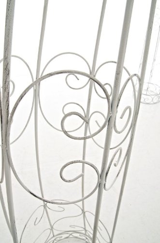 CLP XXL Metall-Rosenbogen TOSKANA, extra breit = 250 cm, Höhe 292, Tiefe 45 cm antik weiß - 6