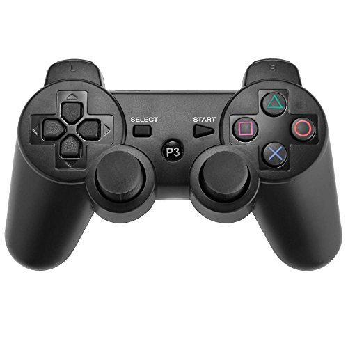 Preisvergleich Produktbild Foxpic Bluetooth Wireless Controller Kontroller Gamepad mit Vibration für PS3 Schwarz