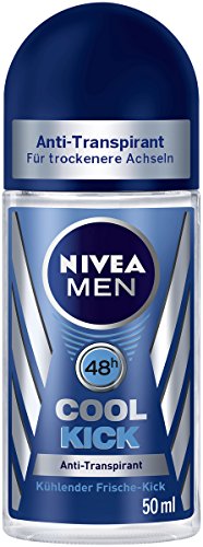 NIVEA Men 6er Pack Deo-Roller für Männer, Anti-Transpirant-Schutz, 6 x 50 ml Roll-On, Cool Kick