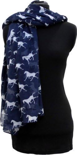 Pamper Yourself Now Horse Animal Print Scarves London Fashion Long Soft Scarves