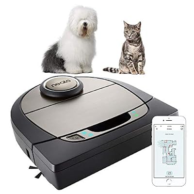 Neato Robotics D750 Premium Pet Edition - Compatible avec Alexa - Robot aspirateur avec station de charge, Wi-Fi & App