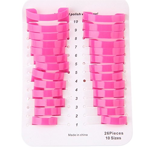 G2PLUS 26 Pieces Nail Polish Stencils with 10 Sizes Nail Art Beauty Auxiliary Tools by G2Plus - 2
