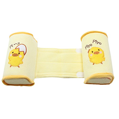 SanWay Baby Anti Rollover Sleep Positioner Infant Support Cot Safety Pillow, yellow chick