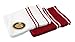 Produktbild Gözze Waschhandschuh 4er-Set, 100% Baumwolle, 16 x 21 cm, Rio, Vollfarbig/Weißgrundig Rot, 140-33-A1