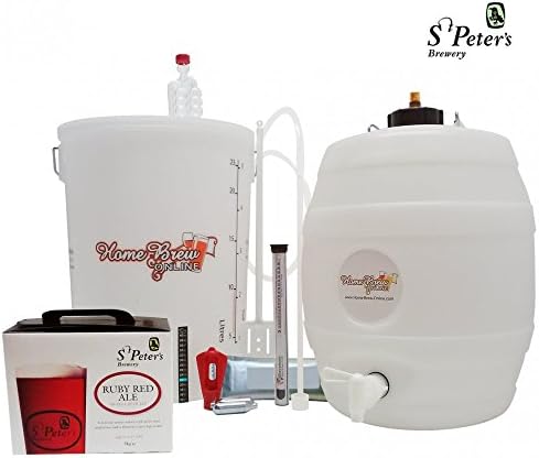 St Peters Micro Brewery With Barrel - Ruby Red Ale