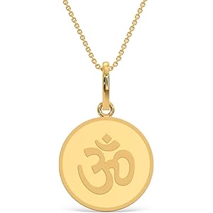 KALYAN JEWELLERS 24K (999) Purity OHM Gold Coin Pendant 2 Gms
