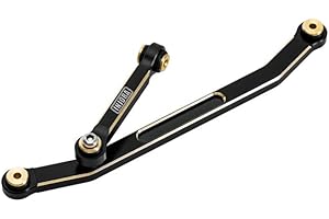 INJORA Set di Barre di Collegamento in Ottone - Collegamento ad Alta Tenuta per 1/24 RC Crawler Axial SCX24 Gladiator Deadbolt C10 90081