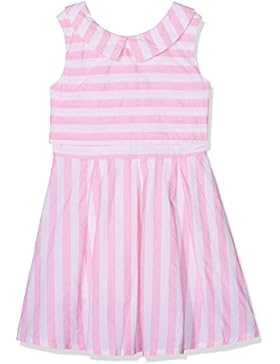 Yumi Mädchen Kleid Double Layer Stripe Dress (Soft Pink)