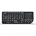 Produktbild Rii Mini K02+ Bluetooth 3.0 Tastatur mit Touchpad-Maus und LED-Taschenlampe und eingebaute wiederaufladbare Li-on Batterie für PC, PAD, XBox 360, PS3, Google Android TV Box, HTPC, IPTV,Deutsche QWERTZ Layout (Rii mini K02+ Tastatur)