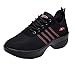 Produktbild Saihui Sportschuhe Laufschuhe Damen Erhöhen Schuhe Freizeitschuhe Air Gymnastik Schuhe Turnschuhe Running Fitness Sneaker (EU:39, Schwarz)