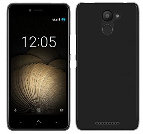 FUNDA de GEL TPU para BQ AQUARIS U PLUS COLOR NEGRA