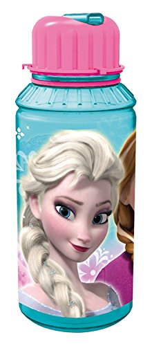 #p:os 24657 – Trinkflasche Disney Frozen, mit integriertem Strohhalm, 450 ml#