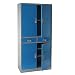 Produktbild Aktenschrank Boston T132, Metallschrank Büroschrank, 51kg 4 Türen 2 Schubladen 180x85x40cm ~ blau
