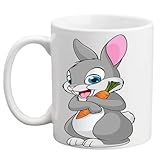 DigiProw Perfect Coffee Mug with Cute Rabbit Parttern,for Home Purpose,Best Best Diwali Gift, Dussehra, Gift, karwa chauth Gifts
