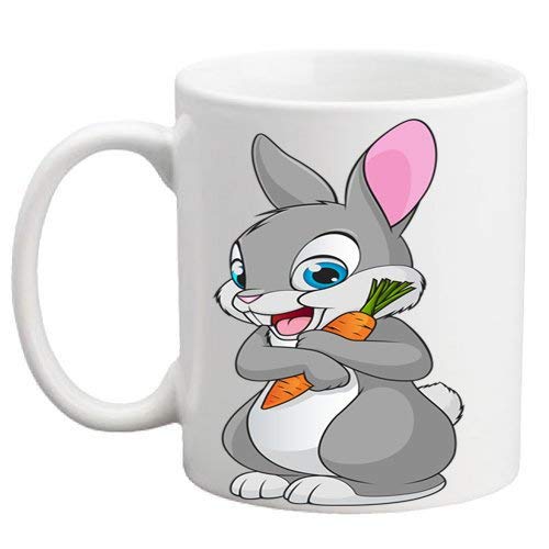 DigiProw Perfect Coffee Mug with Cute Rabbit Parttern,for Home Purpose,Best Best Diwali Gift, Dussehra, Gift, karwa chauth Gifts
