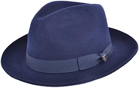 Gladwin Bond Quality Hand Made Fedora Trilby Hat with Matching Band 100% Wool
